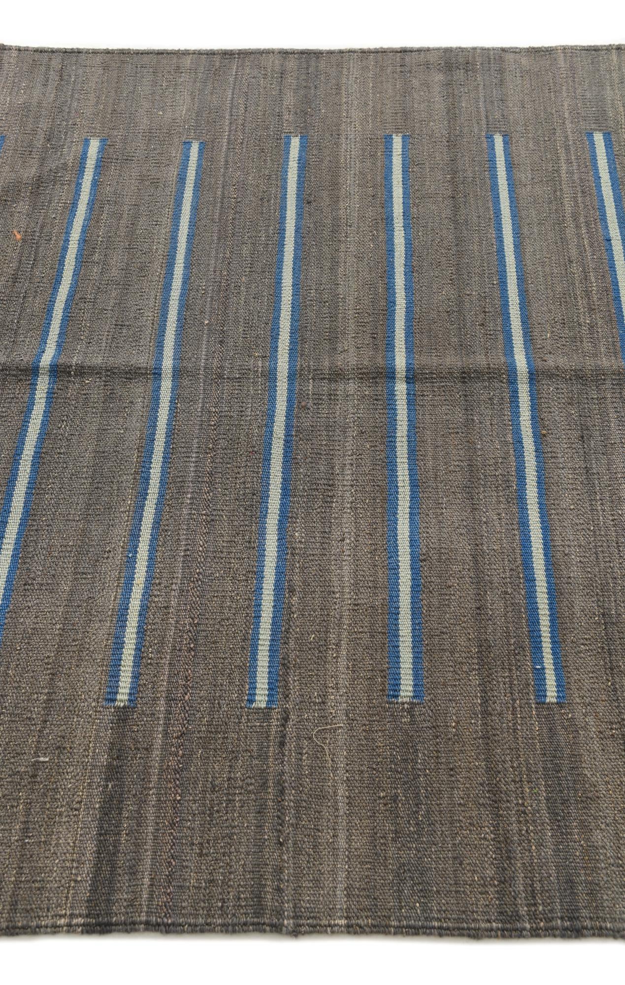 4' 2 x 6' Hand Woven Kilim Modern Wool Rug