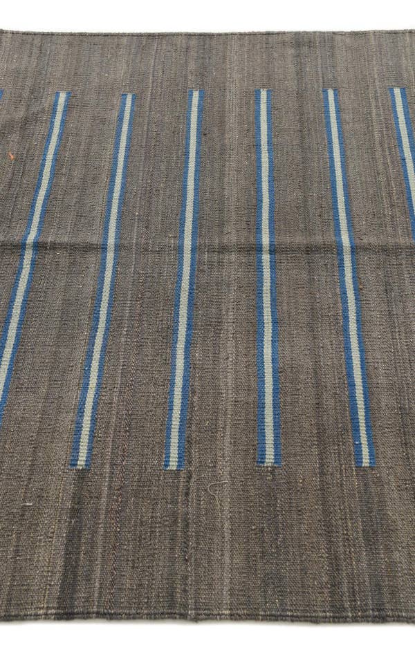 Detail image of 4' 2 x 6' Hand Woven Kilim Modern Wool Rug