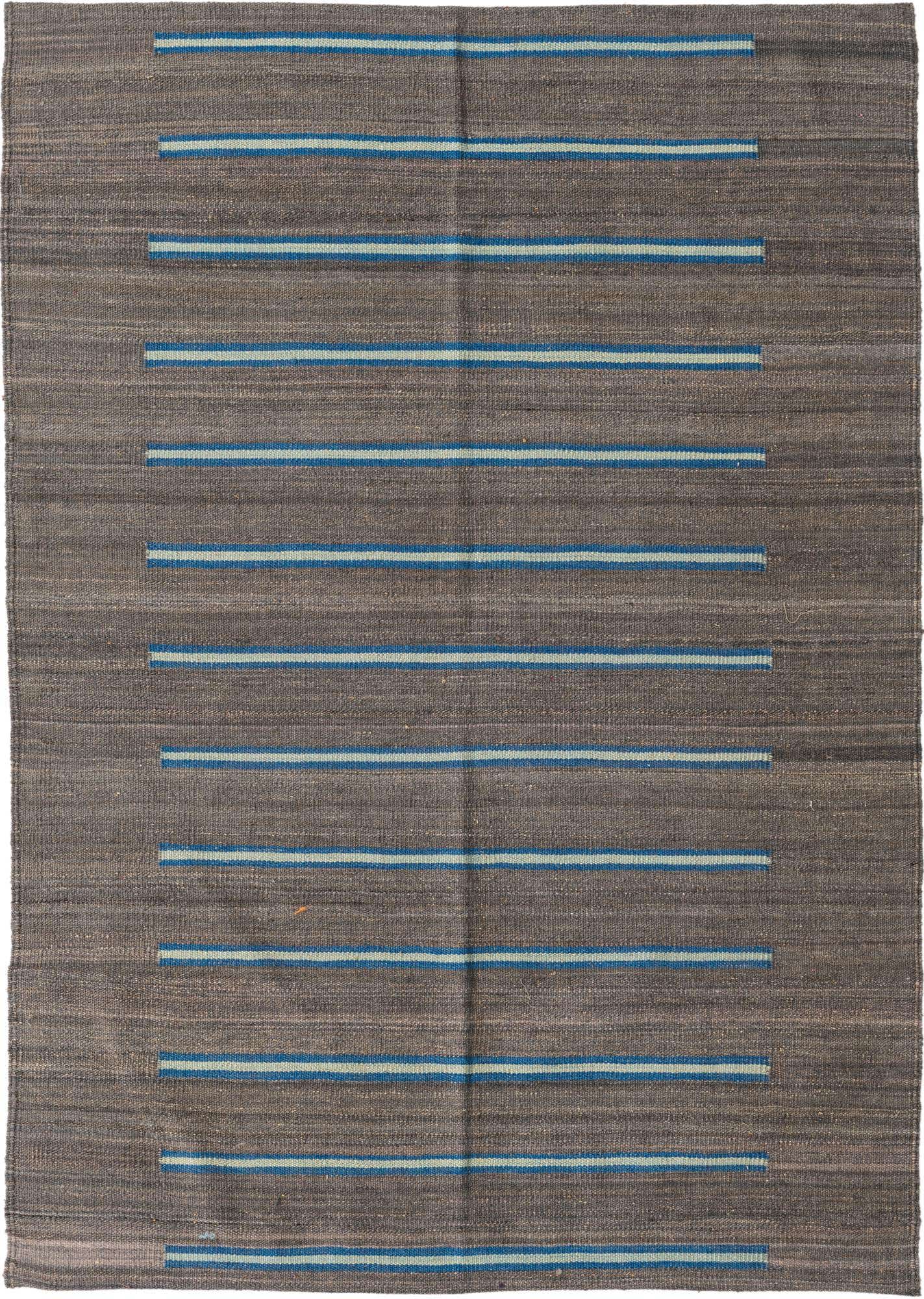 4' 2 x 6' Hand Woven Kilim Modern Wool Rug