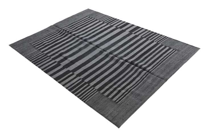 4' 4 x 5' 9 Hand Woven Kilim Modern Wool Rug