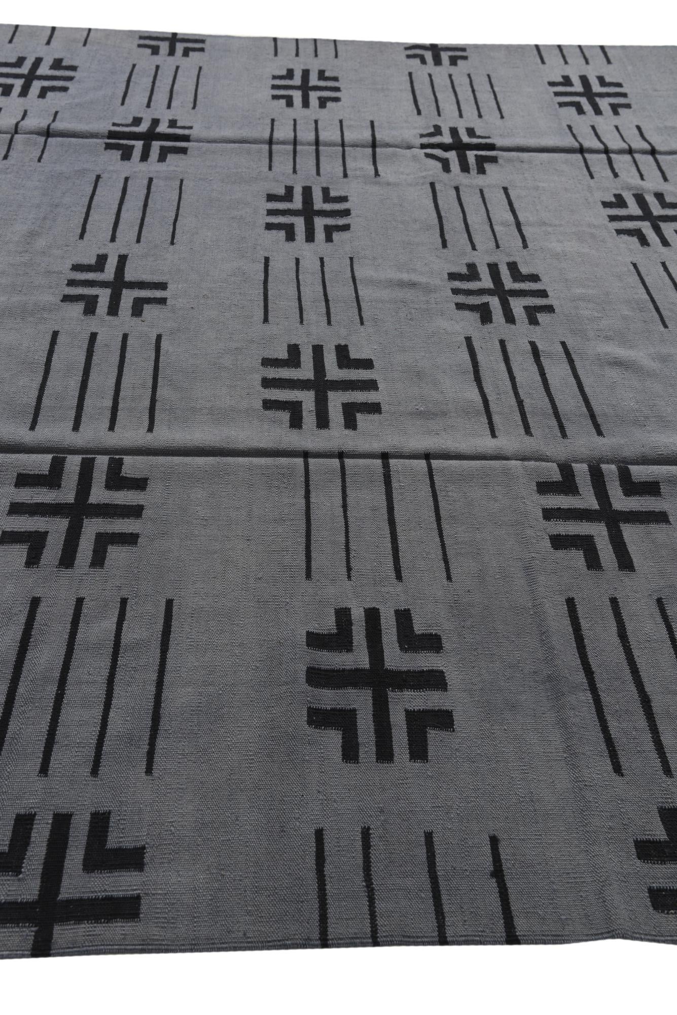 8' 5 x 9' 7 Hand Woven Kilim Modern Wool Rug