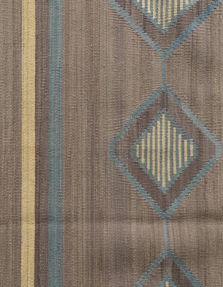 Detail image of 6' 6 x 9' 5  Hand Woven Kilim Modern Wool Rug