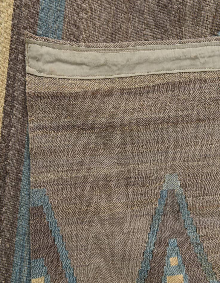 Detail image of 6' 6 x 9' 5  Hand Woven Kilim Modern Wool Rug