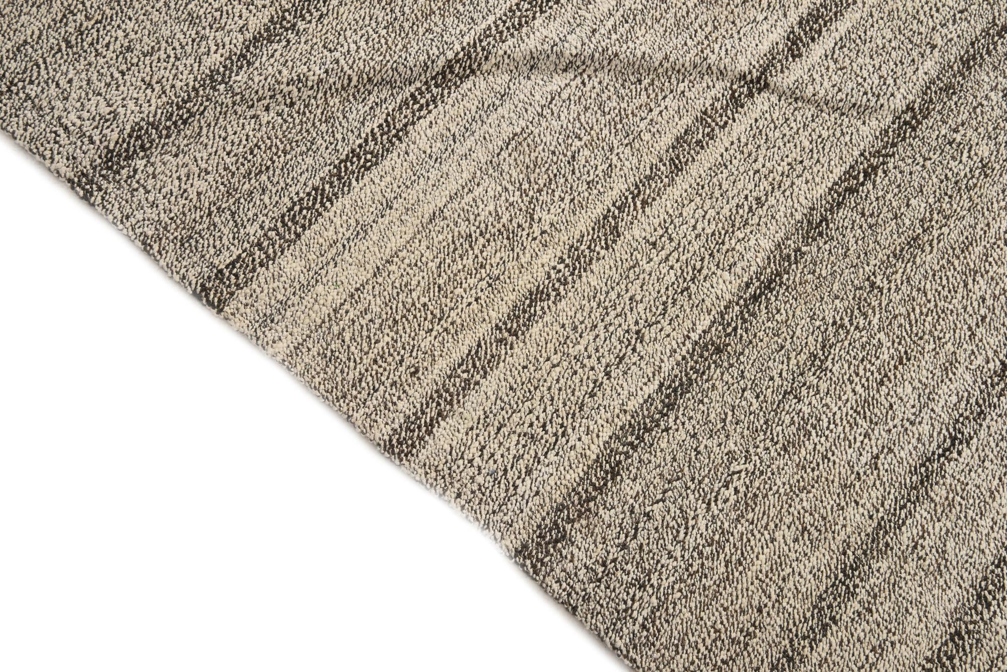 8' 9 x 12' Hand Woven Kilim Modern Wool Rug