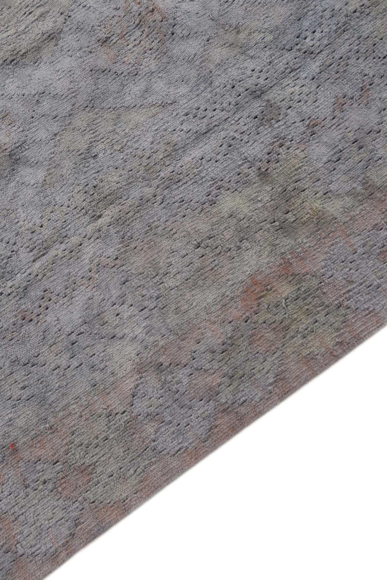 4' 3 x 6' 5 Hand Woven Kilim Modern Wool Rug