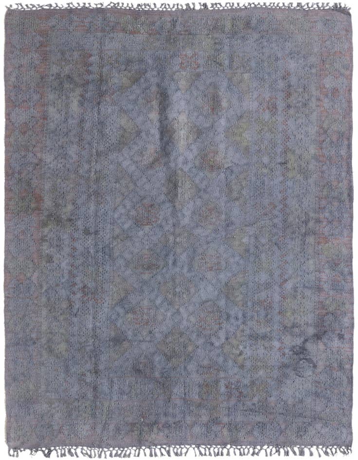 Detail image of 4' 3 x 6' 5 Hand Woven Kilim Modern Wool Rug