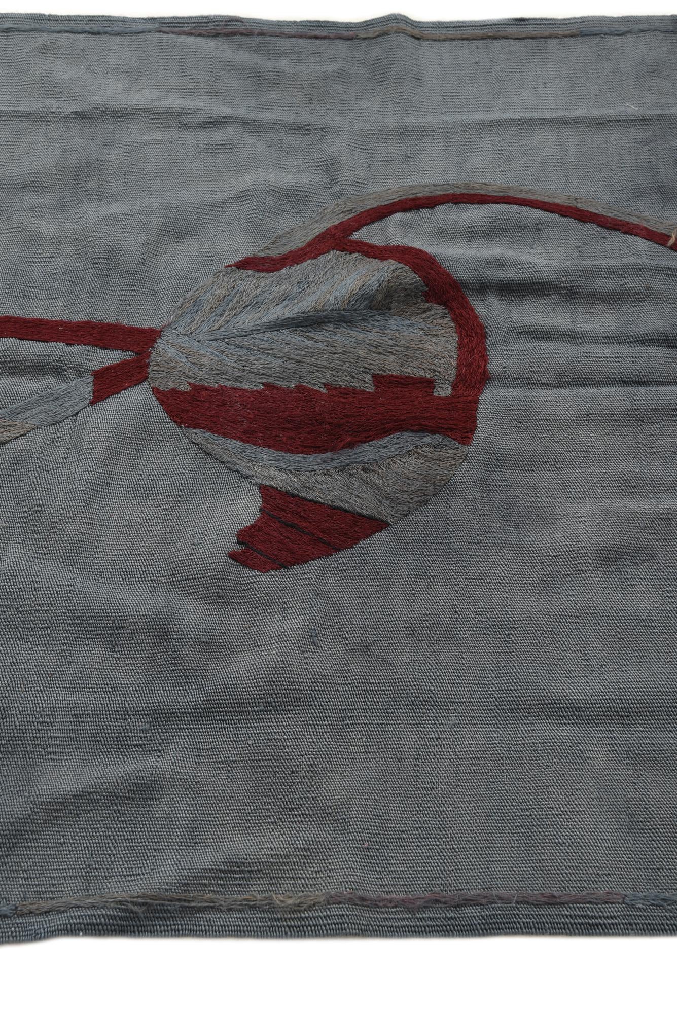 3' 5 x 4' 3 Hand Woven Kilim Modern Wool Rug