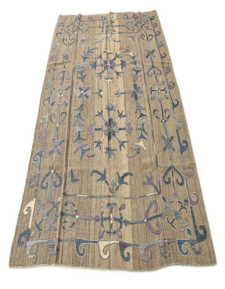 Detail image of 5' 5 x 7' 4  Hand Woven Kilim Modern Wool Rug