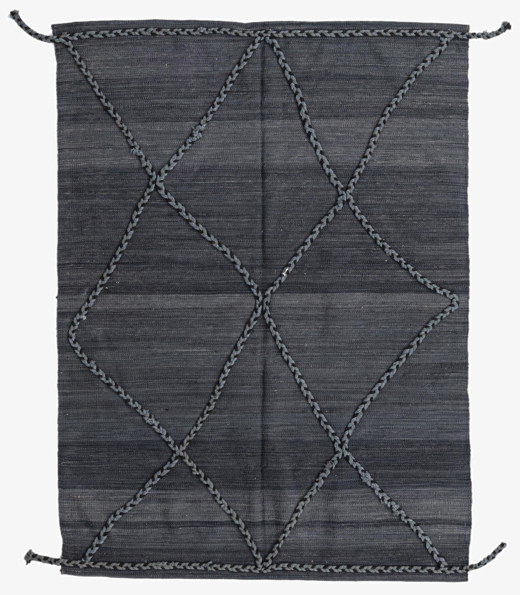 4' 2 x 5' 9  Hand Woven Kilim Modern Wool Rug