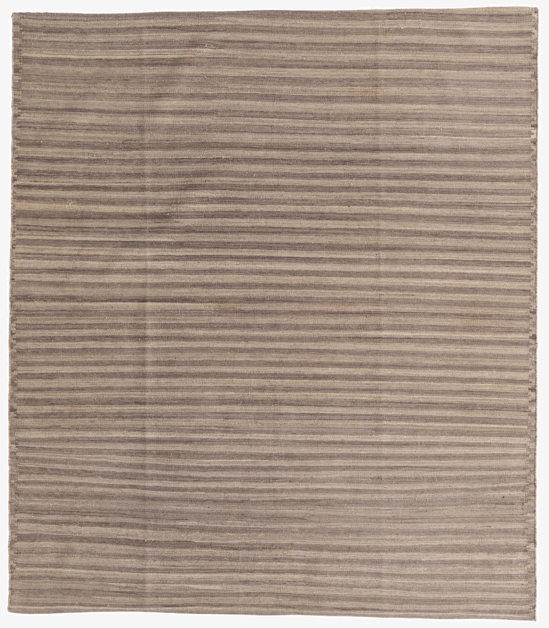 6' 1 x 7'  Hand Woven Kilim Modern Wool Rug