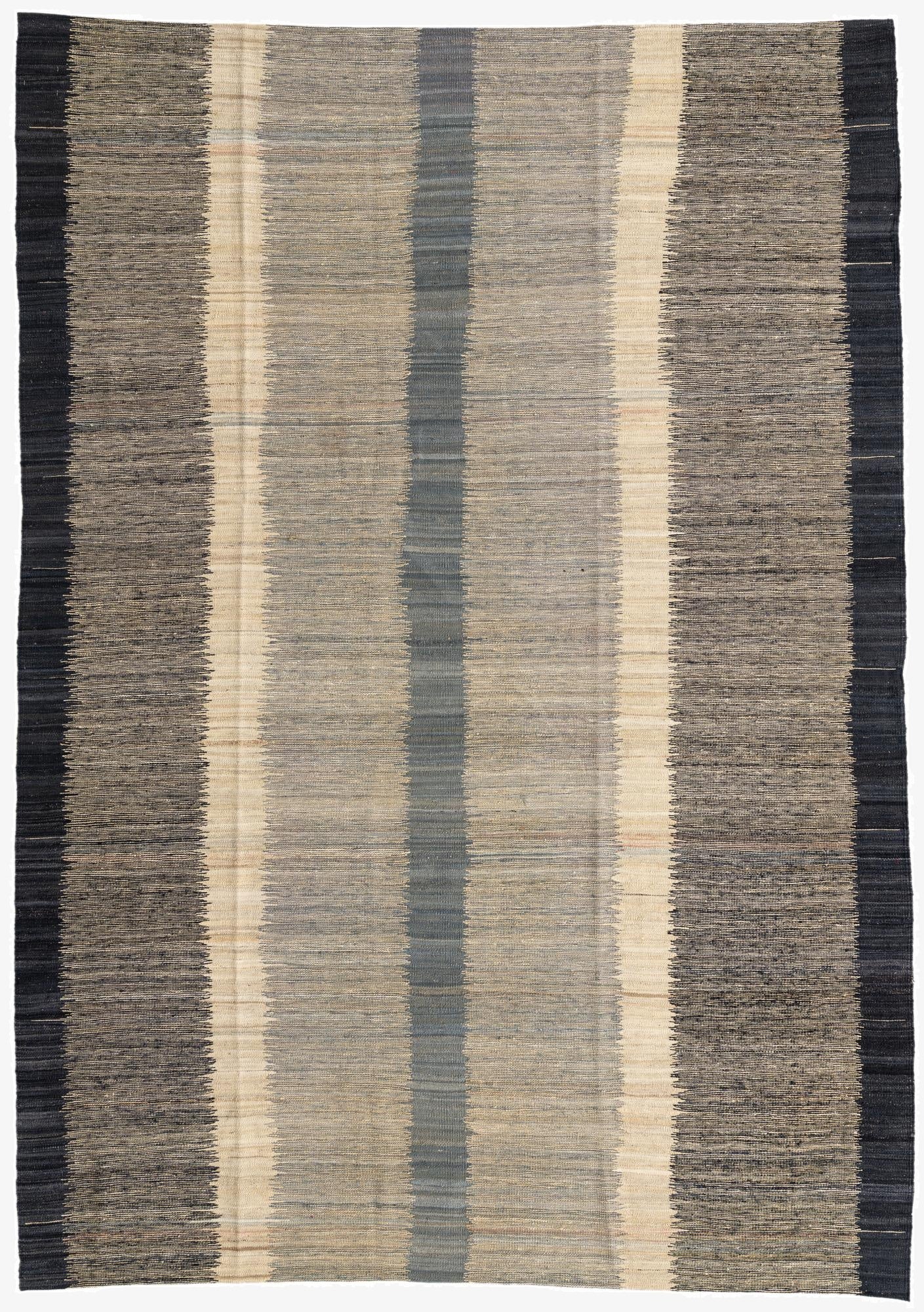 6' 10 x 9' 7  Hand Woven Kilim Modern Wool Rug