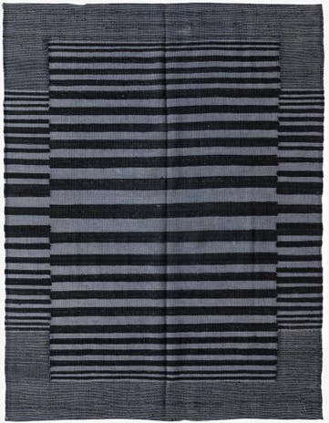 4' 4 x 5' 9 Hand Woven Kilim Modern Wool Rug