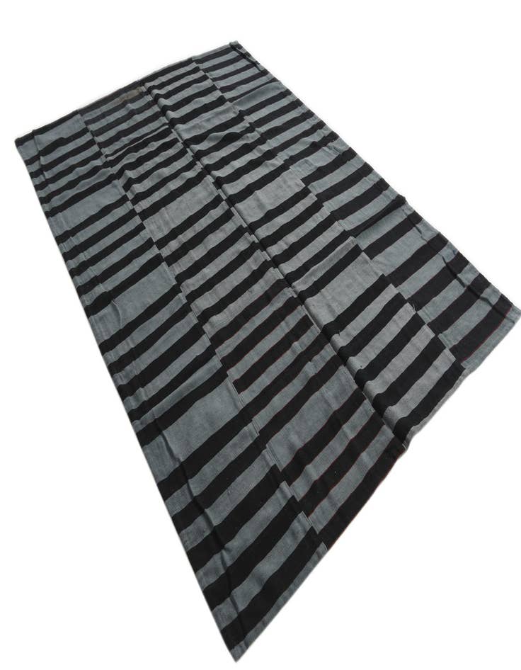 Detail image of 5' 8 x 8' 2  Hand Woven Kilim Patchwork Wool Rug