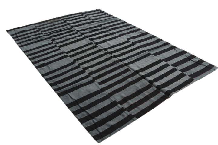 5' 8 x 8' 2 Hand Woven Kilim Patchwork Wool Rug