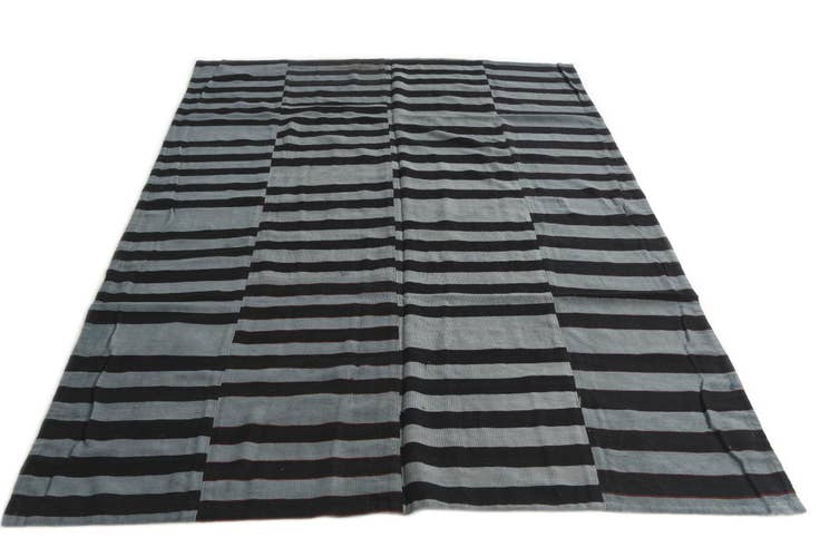 Detail image of 175cm x 250cm Hand Woven Kilim Patchwork Wool Rug