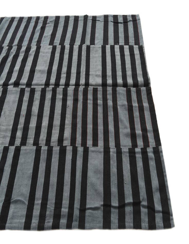 Detail image of 5' 8 x 8' 2  Hand Woven Kilim Patchwork Wool Rug