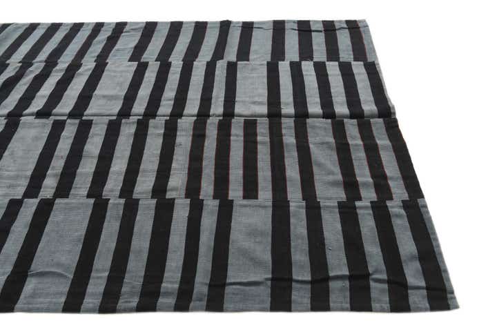 5' 8 x 8' 2 Hand Woven Kilim Patchwork Wool Rug