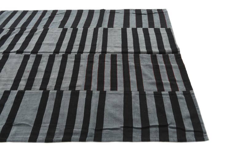 Detail image of 175cm x 250cm Hand Woven Kilim Patchwork Wool Rug