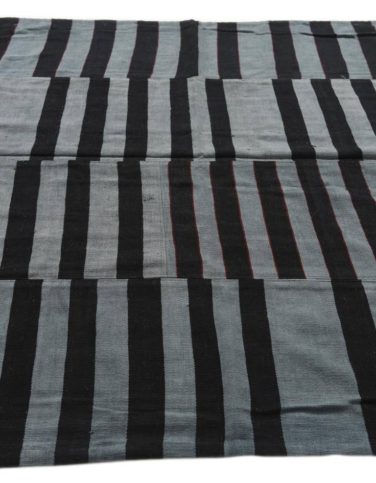 Detail image of 5' 8 x 8' 2  Hand Woven Kilim Patchwork Wool Rug