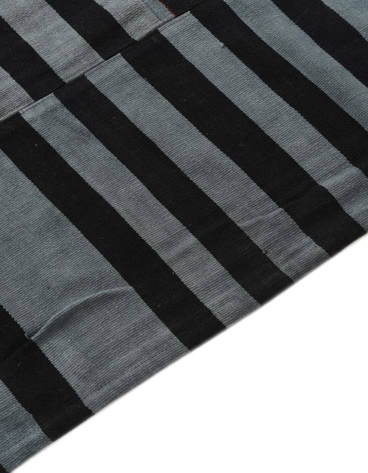 Detail image of 5' 8 x 8' 2  Hand Woven Kilim Patchwork Wool Rug