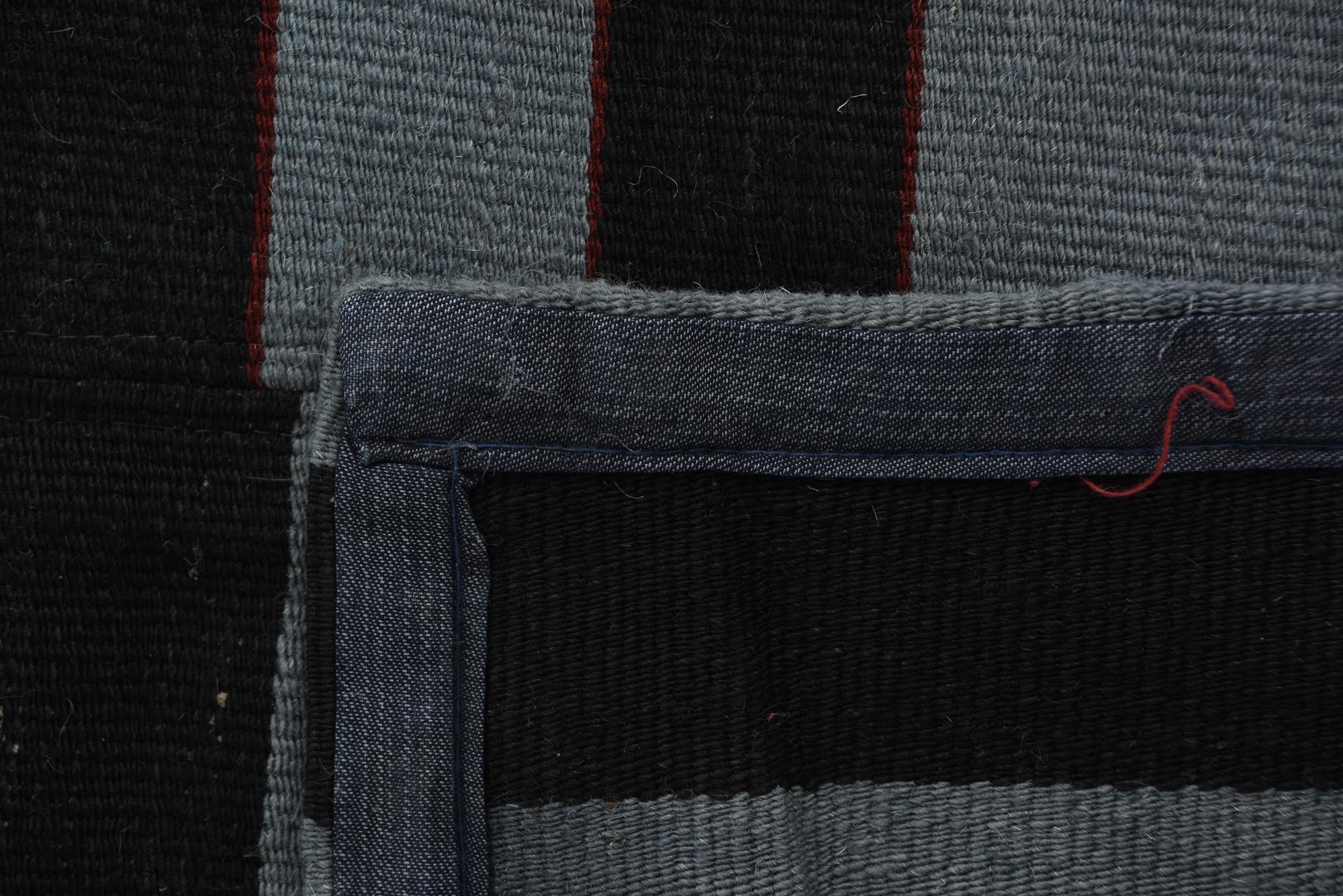 5' 8 x 8' 2 Hand Woven Kilim Patchwork Wool Rug