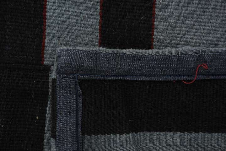 5' 8 x 8' 2 Hand Woven Kilim Patchwork Wool Rug
