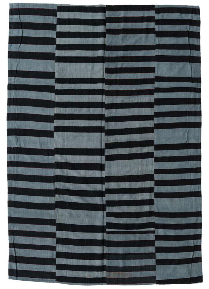 5' 8 x 8' 2 Hand Woven Kilim Patchwork Wool Rug