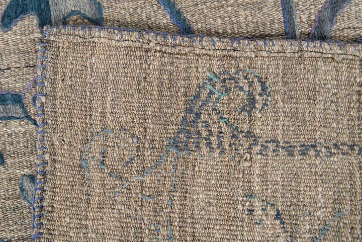 5' x 6' 2 Hand Woven Kilim Suzani Wool Rug