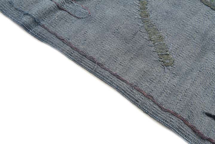 4' 8 x 6' 3 Hand Woven Kilim Suzani Wool Rug