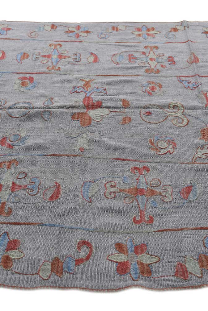 155cm x 200cm Handgewebt Kilim Suzani Wolle Teppich