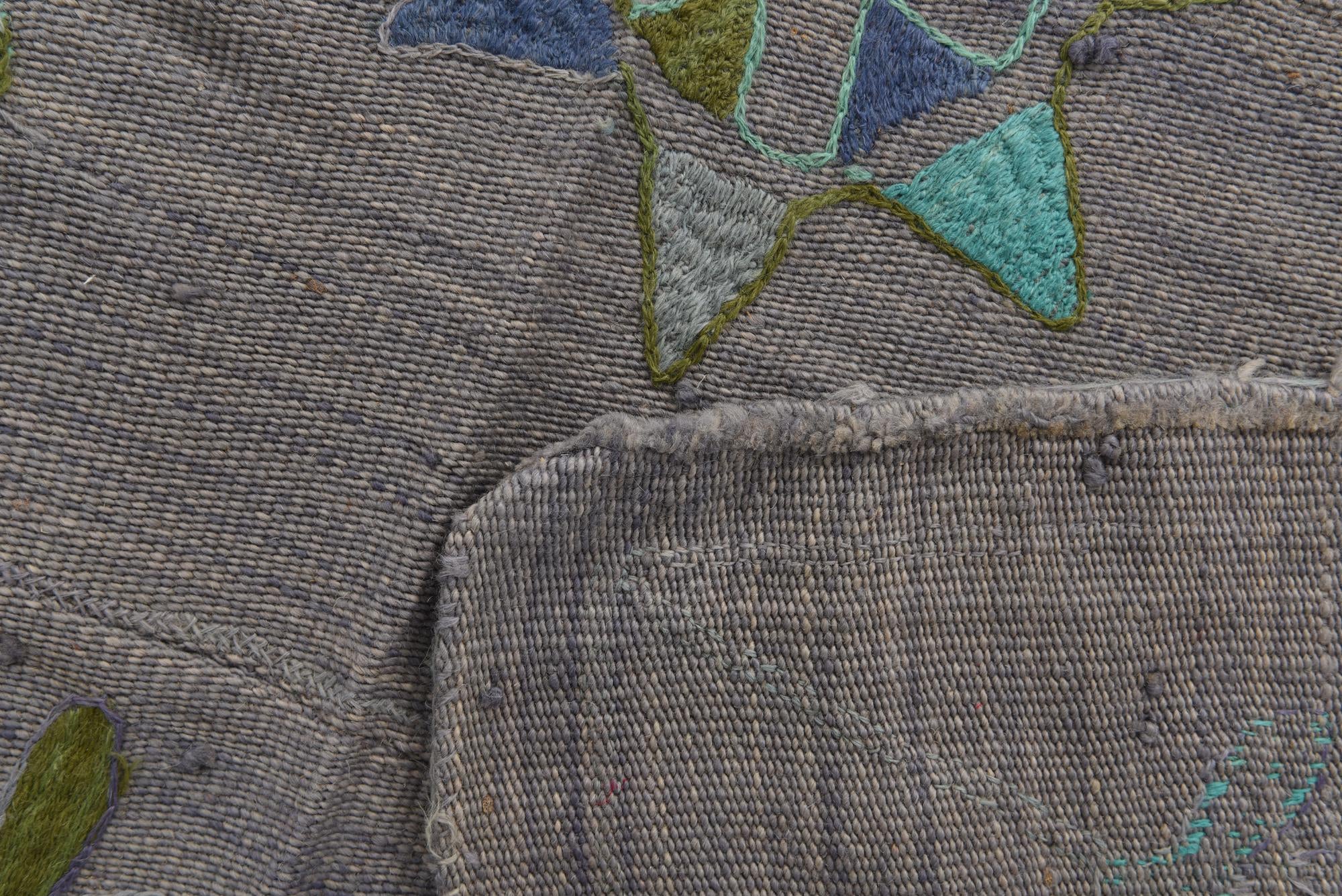 5' 5 x 7' 7 Hand Woven Kilim Suzani Wool Rug