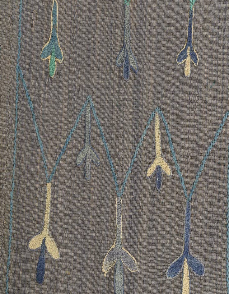 Detail image of 4' 7 x 6' 9  Hand Woven Kilim Suzani Wool Rug