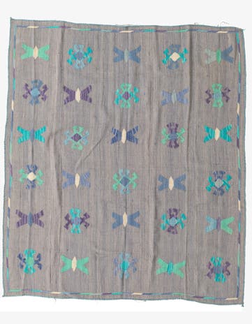 5' 3 x 6' Hand Woven Kilim Suzani Wool Rug