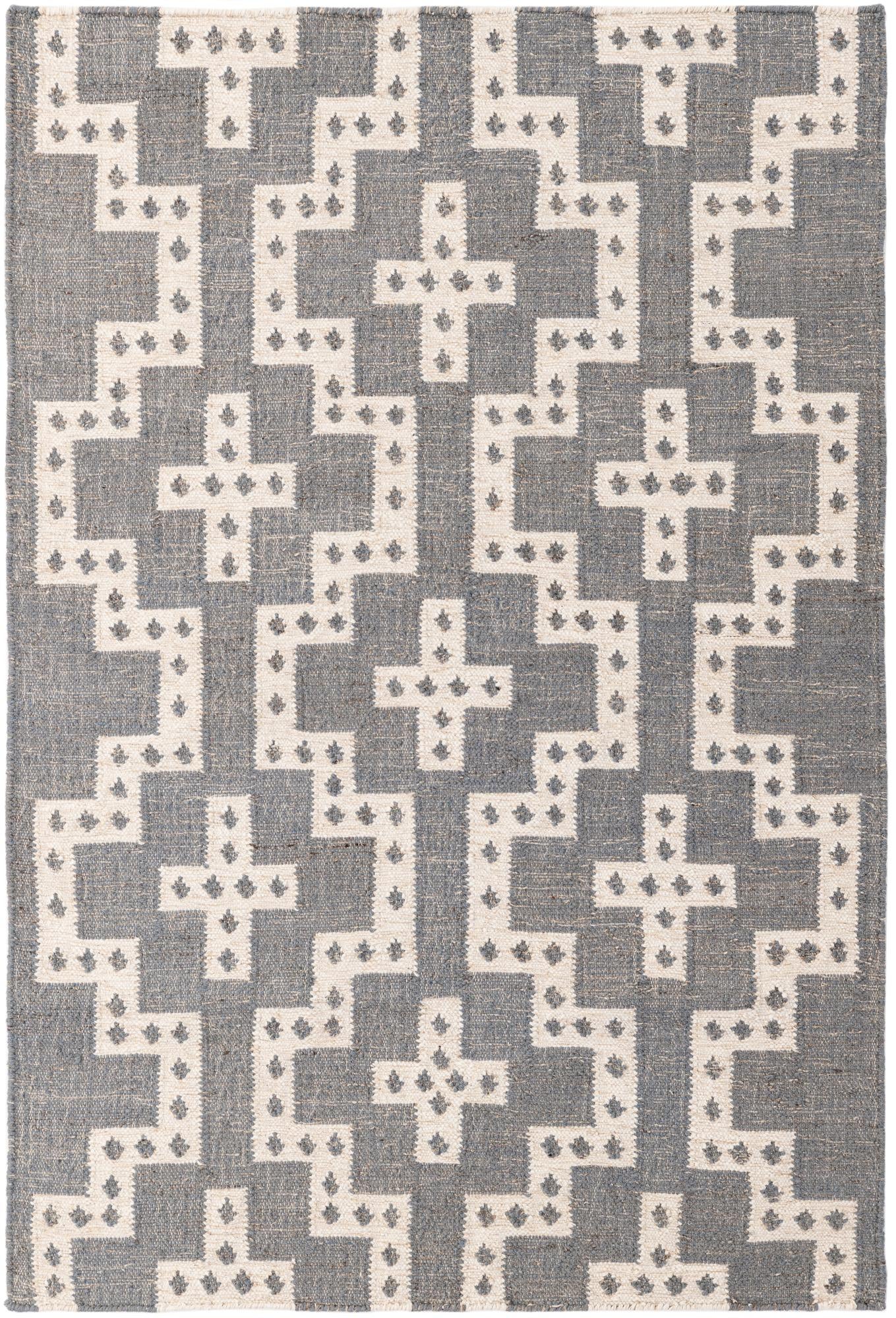 4' 2 x 6' 1 Hand Woven Kilim Wool Rug