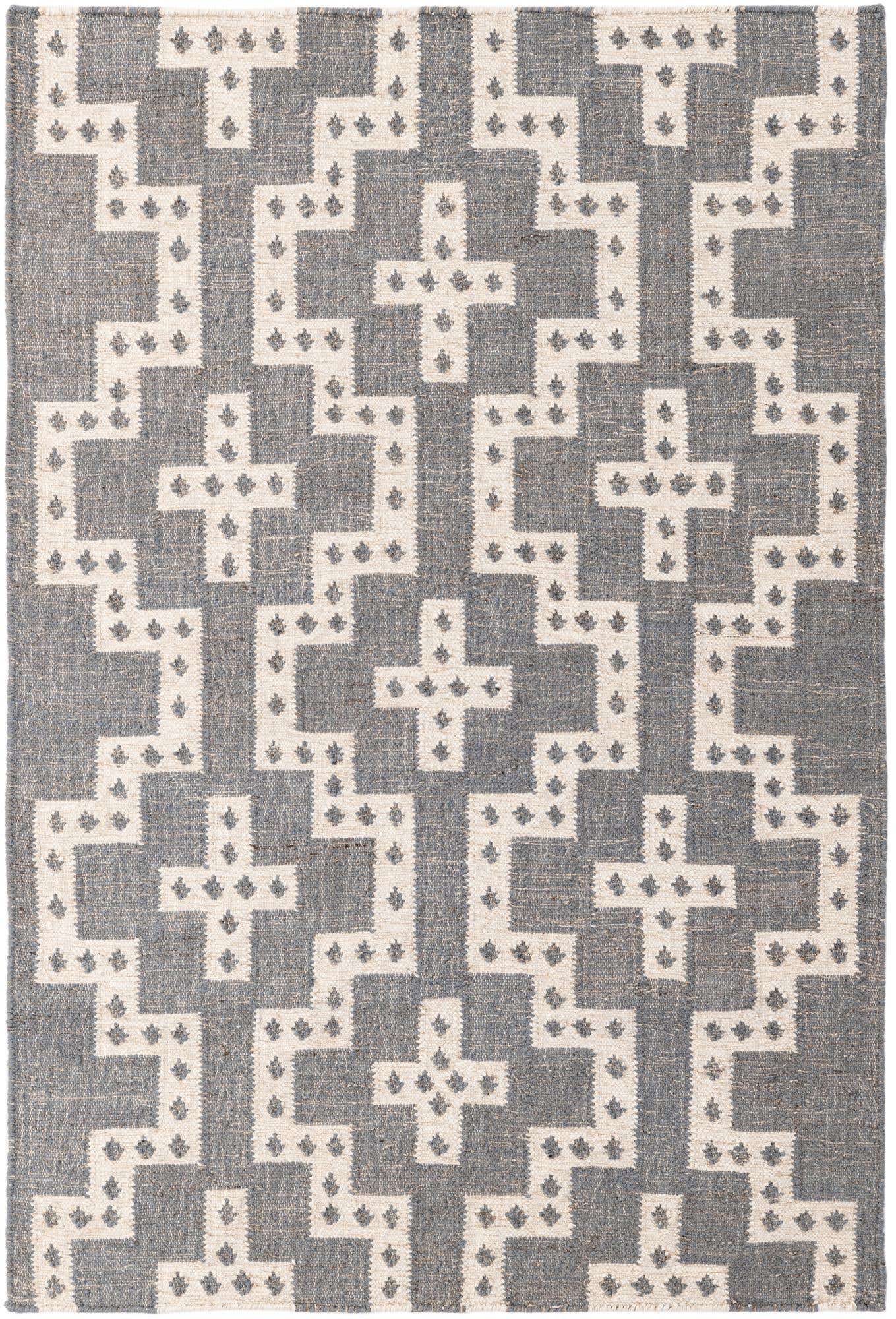 4' 2 x 6' 1 Hand Woven Kilim Wool Rug