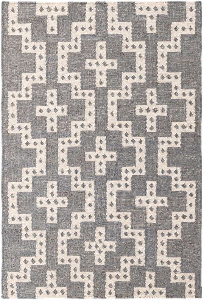 4' 2 x 6' 1 Hand Woven Kilim Wool Rug