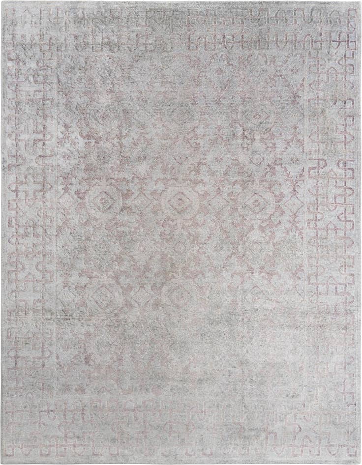 Detail image of 7' 11 x 10' 10 Hand Knotted Kundan Rug