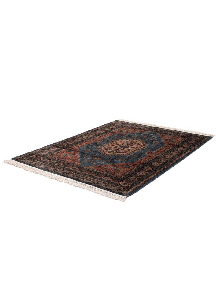 4' 2 x 5' 8 Hand Knotted Lahour Oriental Wool Rug