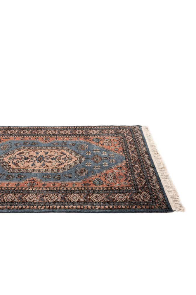 4' 2 x 5' 8 Hand Knotted Lahour Oriental Wool Rug
