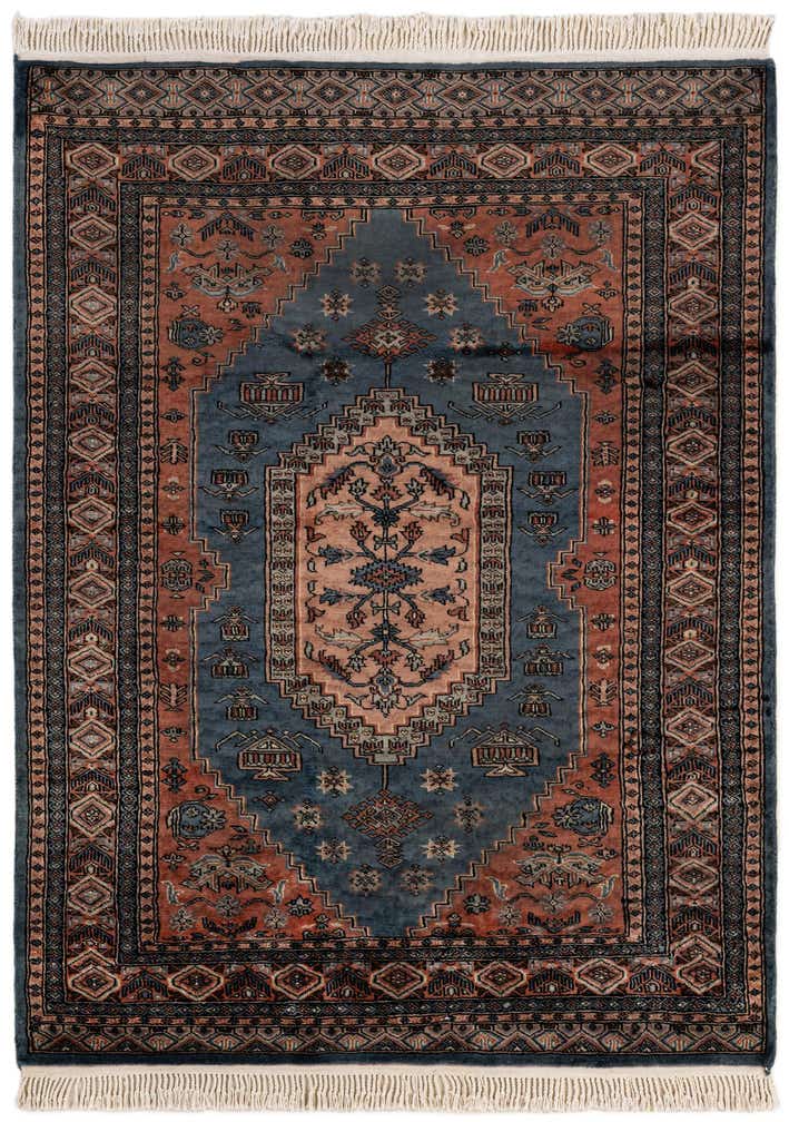 4' 2 x 5' 8 Hand Knotted Lahour Oriental Wool Rug