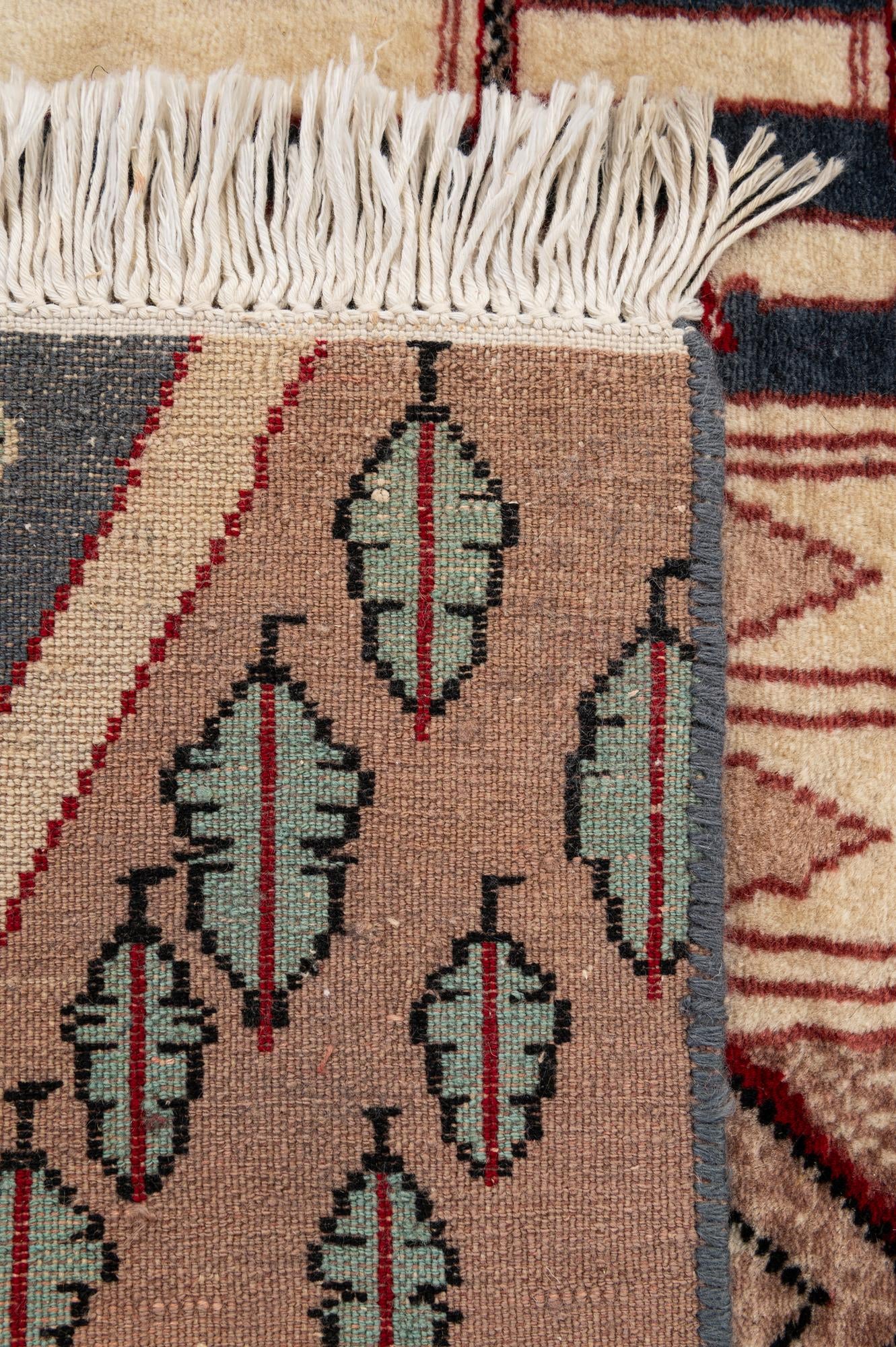 2' x 3' 1 Hand Knotted Lahour Oriental Wool Rug