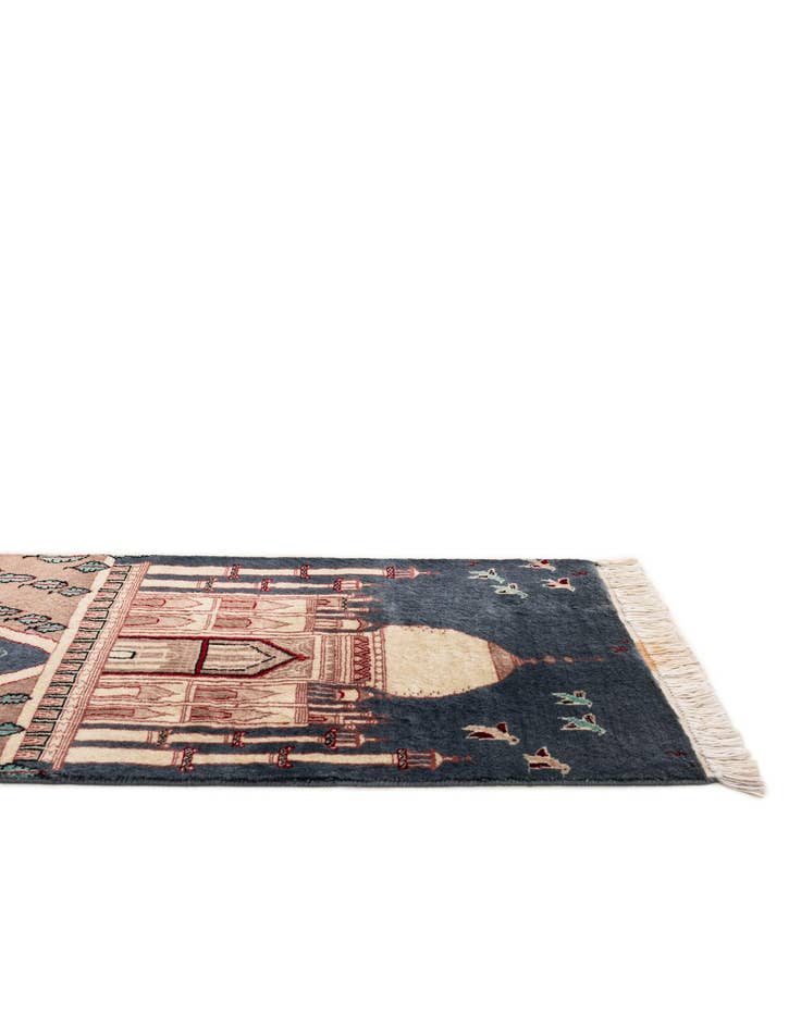 Detail image of 2' x 3' 1  Hand Knotted Lahour Oriental Wool Rug