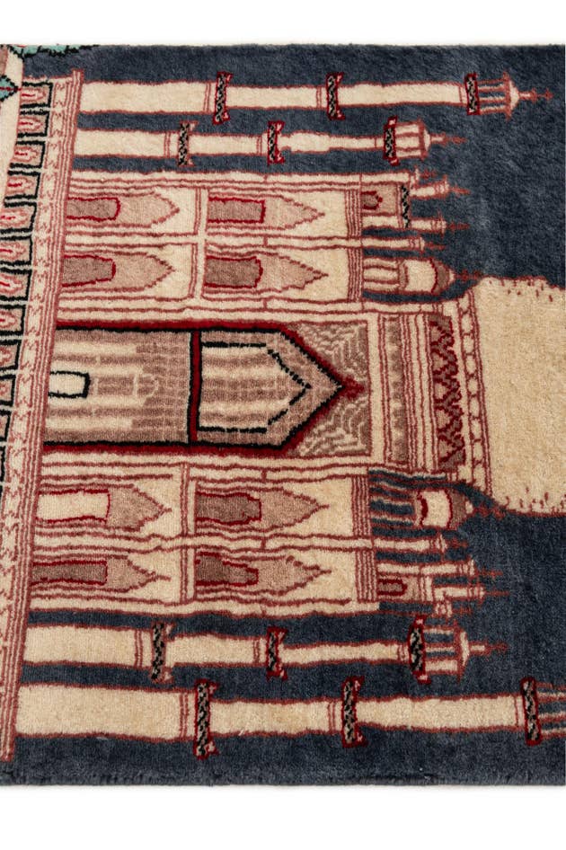 Detail image of 2' x 3' 1 Hand Knotted Lahour Oriental Wool Rug