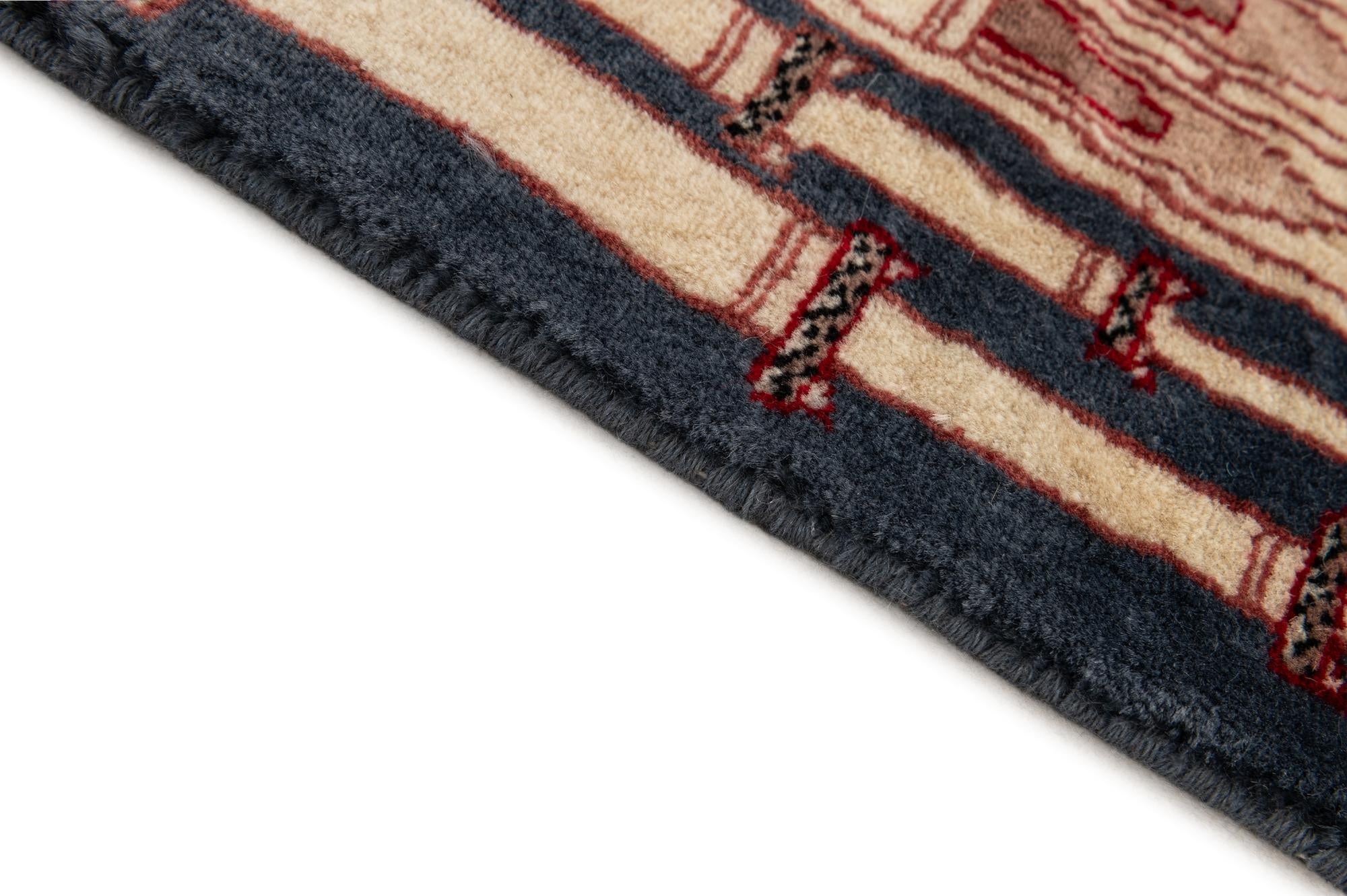 2' x 3' 1 Hand Knotted Lahour Oriental Wool Rug