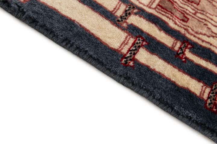 2' x 3' 1 Hand Knotted Lahour Oriental Wool Rug