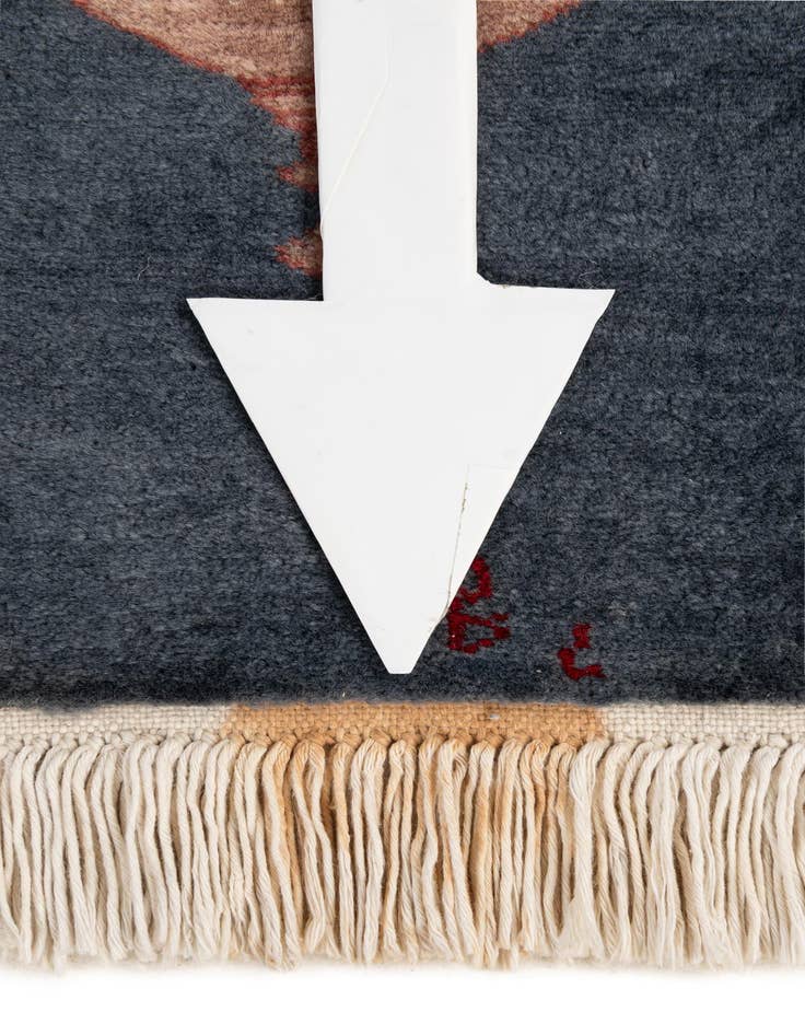 Detail image of 2' x 3' 1  Hand Knotted Lahour Oriental Wool Rug