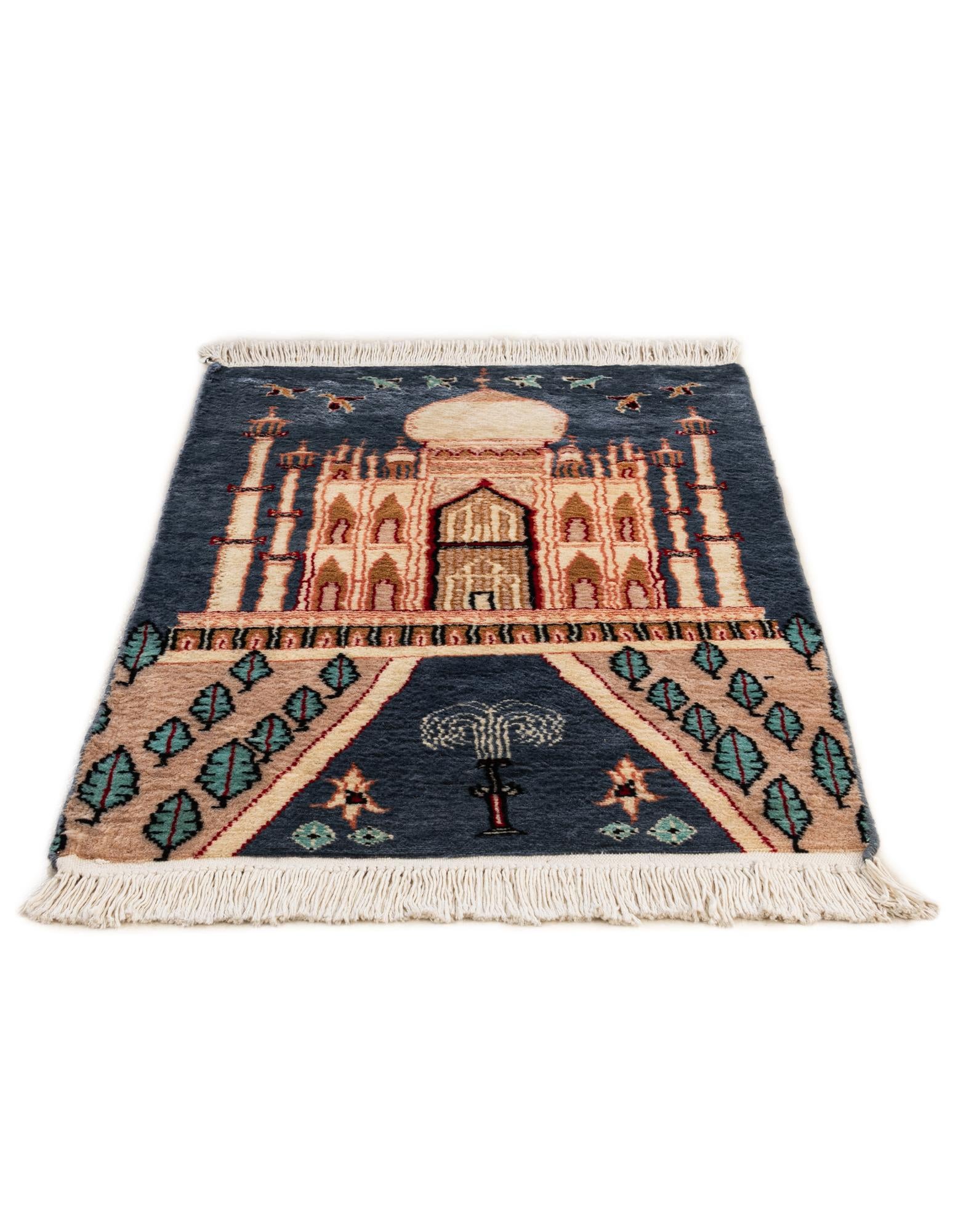 2' 1 x 3' 4 Hand Knotted Lahour Oriental Wool Rug