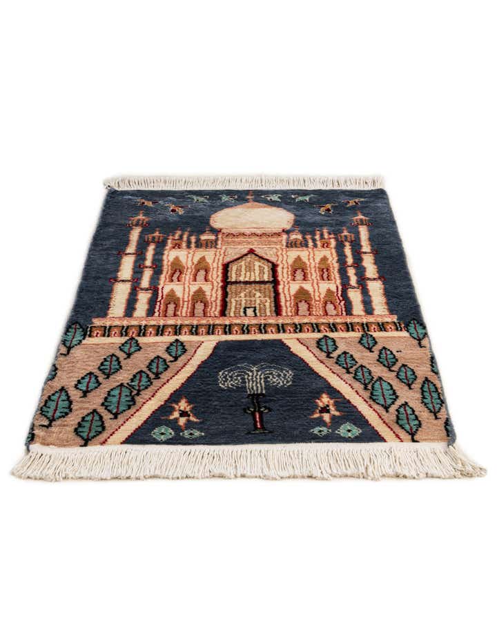 2' 1 x 3' 4 Hand Knotted Lahour Oriental Wool Rug