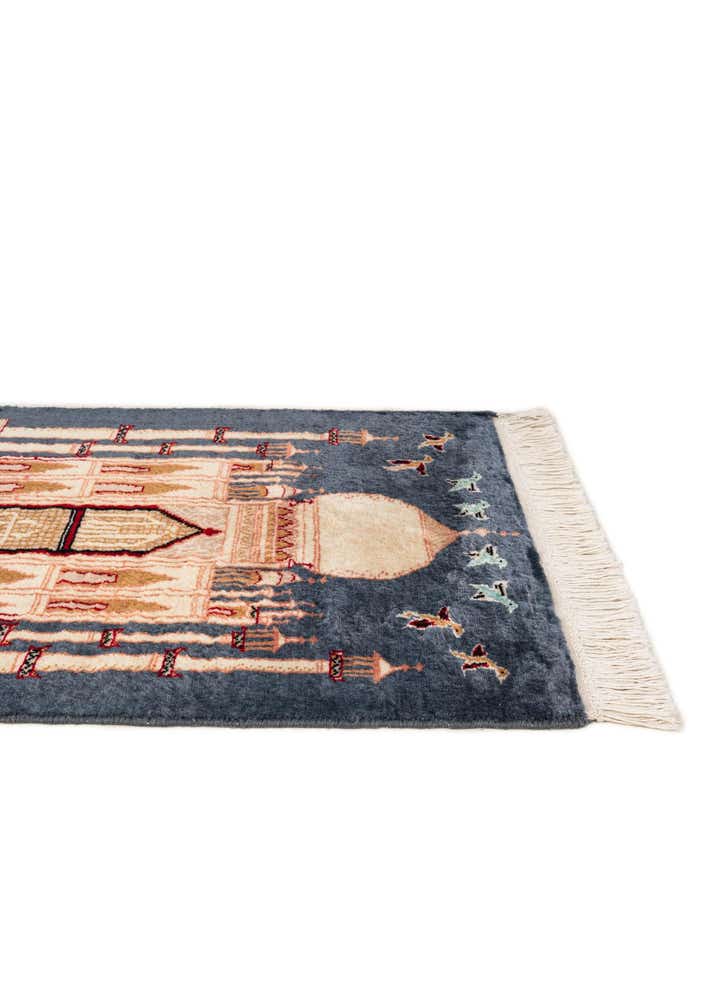 2' 1 x 3' 4 Hand Knotted Lahour Oriental Wool Rug
