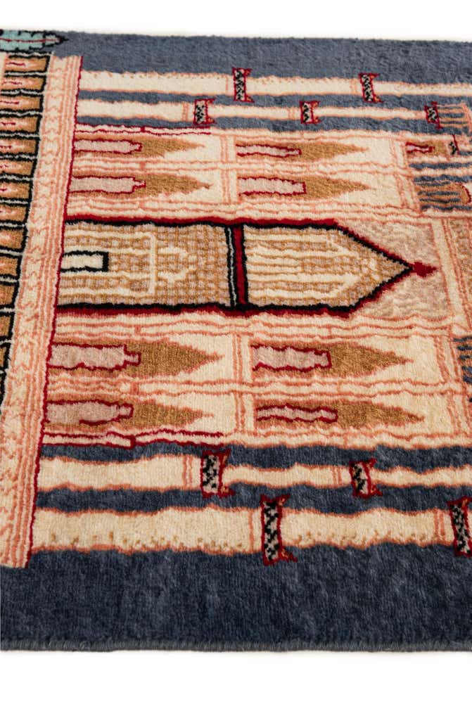 2' 1 x 3' 4 Hand Knotted Lahour Oriental Wool Rug